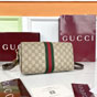 Gucci Ophidia Medium Boston Bag Beige Brown 836825 FAE0J 9867 - thumb-4