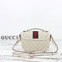 Gucci Ophidia Small Top Handle Bag Beige White 836843 FAE0J 9643 - thumb-3