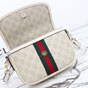 Gucci Ophidia Small Top Handle Bag Beige White 836843 FAE0J 9643 - thumb-4