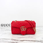Gucci GG Marmont Medium Shoulder Bag Red 837267 AAGII 6406