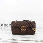 Gucci GG Marmont Medium Shoulder Bag Dark Taupe 837267 AAGUE 2818