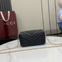 Gucci GG Marmont Mini Shoulder Bag Black 841290 AAFAX 1000 - thumb-3