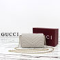 Gucci GG Marmont Mini Shoulder Bag Light Grey 841290 AAFAX 1712 - thumb-3