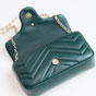 Gucci GG Marmont Mini Shoulder Bag Green 841290 AAFAX 3020 - thumb-4