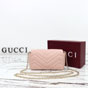 Gucci GG Marmont Mini Shoulder Bag Pink Beige 841290 AAFAX 5753 - thumb-3