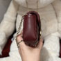 Gucci GG Marmont Mini Shoulder Bag Rosso Ancora Red 841290 AAFAX 6207 - thumb-3