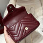 Gucci GG Marmont Mini Shoulder Bag Rosso Ancora Red 841290 AAFAX 6207 - thumb-4