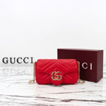 Gucci GG Marmont Mini Shoulder Bag Bright Red 841290 AAGJE 6406