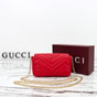 Gucci GG Marmont Mini Shoulder Bag Bright Red 841290 AAGJE 6406 - thumb-3