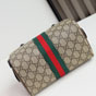 Gucci Ophidia Small Boston Bag Beige Brown 841294 FAFWQ 9874 - thumb-3