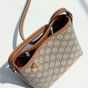 Gucci GG Emblem Nano Bucket Bag Beige Dark Brown 847090 FAEUC 9758 - thumb-3