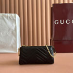 Gucci GG Marmont Small Shoulder Bag Black 847589 DTDFT 1000