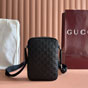 Gucci GG Emblem Small Crossbody Bag Black 850238 AAFOM 1053 - thumb-2