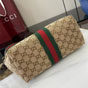 Gucci Giglio Small Tote Bag Beige Brown 860845 AAF8L 2547 - thumb-3