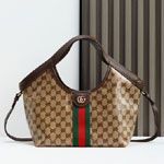 Gucci Giglio Small Tote Bag Sand Brown 860845 FAF1L 9653