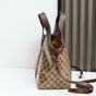Gucci Giglio Small Tote Bag Sand Brown 860845 FAF1L 9653 - thumb-3