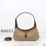 Gucci Jackie Slim Medium Shoulder Bag Sand Brown 863137 FAFV2 9651