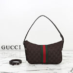 Gucci Lunetta Small Crossbody Bag Dark Brown 863406 FAFWA 2544