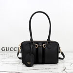 Gucci Borsetto Medium Boston Bag Black 866732 AAHA6 1000