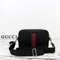 Gucci Web Trademark Small Crossbody Bag Black 866982 AAGIH 1057 - thumb-3