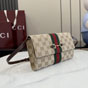 Gucci Horsebit Web Wallet With Strap Sand Brown 867120 FAF88 9645 - thumb-2