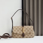 Gucci Jackie Small Shoulder Bag Sand Brown 867156 FAFV2 9651