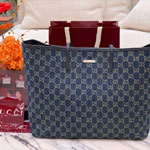 Gucci Tribeca Large Tote Bag Dark Blue 874745 FAF8V 4042