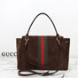 Gucci Paparazzo Large Top Handle Bag Dark Brown 875019 AAGIR 2146 - thumb-3