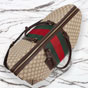 Gucci Medium GG Duffle Bag With Web Sand Brown 875059 FAF79 8547 - thumb-4