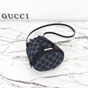 Mini Bucket Bag With Gucci Plaque Dark Blue 875802 FAF9B 4042 - thumb-4