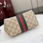 Gucci Small Pouch With Strap Web Sand Brown 876055 FAF8R 8547 - thumb-3