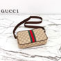 Gucci GG Mini Bag With Web Sand Brown 876391 FAF9S 9646 - thumb-3