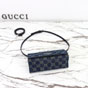Small Pouch With Strap Gucci Plaque Black A002KG FAF9C 1144 - thumb-4