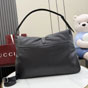 Gucci Jackie Flap Large Crossbody Bag Black Grainy A005ZI AAGVE 1000 - thumb-3