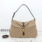 Gucci Jackie Flap Large Crossbody Bag Sand Brown A005ZI FAGGX 9651