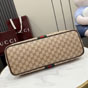 Gucci Large Shoulder Bag With Web Sand Brown A008NS FAGK6 8547 - thumb-4