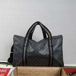 Gucci Medium Duffle Bag With Web Black A00BC5 FAGNW 1095