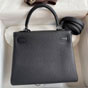 Hermes Kelly Retourne 25CM Clemence Palladium H027621CK49 - thumb-2
