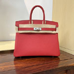 Hermes 25cm Birkin Bag in Red Togo H041344C009