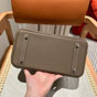 Hermes 25cm Birkin Bag in Etoupe Togo in Palladium - thumb-2