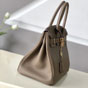 Hermes 25cm Birkin Bag in Etoupe Togo Gold Hardware - thumb-3