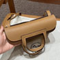 Hermes Halzan 22CM Togo Crossbody Bag in Caramel H069523CK37 - thumb-4