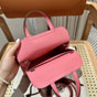 Hermes Halzan 22CM Togo Crossbody Bag in Pink H069523CK3Q - thumb-4