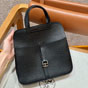 Hermes Halzan 22CM Togo Crossbody Bag in Black H069523CK89 - thumb-2
