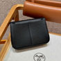 Hermes Halzan 22CM Togo Crossbody Bag in Black H069523CK89 - thumb-4