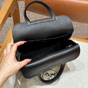 Hermes Halzan 22CM Togo Crossbody Bag in Black H069523CK89 - thumb-5