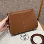 Hermes Halzan 22CM Togo Crossbody Bag in Brown H069523CKAI - thumb-2