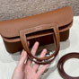 Hermes Halzan 22CM Togo Crossbody Bag in Brown H069523CKAI - thumb-3