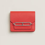 Hermes Roulis Slim wallet in Red H082053CK9T