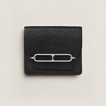 Hermes Roulis Slim wallet in Black H082213CK89